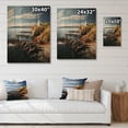 thumbnail image 4 of Designart "Retreat at the Harbor Port I" Nautical & Beach Print on Natural Pine Wood, 4 of 5