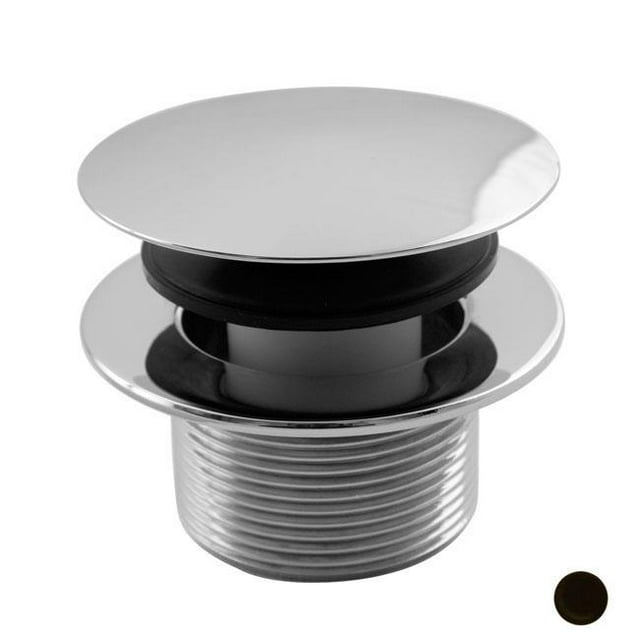 Westbrass D398R-12 Drain de Bain Rond à Embout Champignon de 1,5 Po - Bronze Huilé