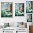 thumbnail image 4 of Designart "Etretats Majestic Cliffs II" Coastal Floater Framed Canvas Wall Art, 4 of 7