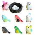 thumbnail image 1 of 1 Set Easter Moss Micro-landscape Ornaments Decorative Miniature Birds Nest Eggs, 1 of 2