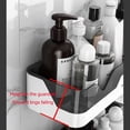 thumbnail image 4 of Juego de 2 estantes de ducha, carrito de ducha sin taladro, cestas de almacenamiento organizadoras de ducha montadas en la pared para baño/cocina, 4 of 5