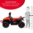thumbnail image 3 of Cuatrimoto Eléctrica The Baby Shop - 12V 3Km/h Entrada USB y Aux Rojo -, 3 of 8