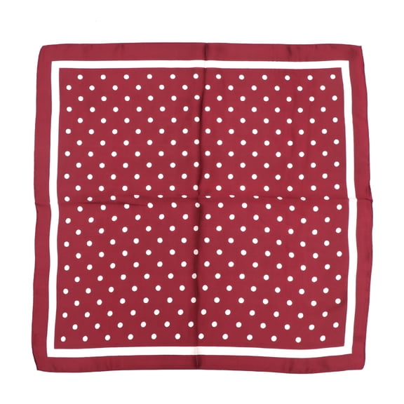 TELOLY Polka Dot Chiffon Square Scarf Bandana Headscarf
