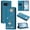 Blue, variant on Leather For Google Pixel 9 / Pixel 9 Pro Case 【RFID Blocking】Ballet Girl Flip Wallet Leather Case With Card Holder Magnetic Closure Phone Cases Cover,Green