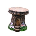 thumbnail image 4 of Taburete de resina con forma de tocón de , adorno de jardín versátil para patio, piscina, resistente a intemperie, mesa auxiliar decorativa, 4 of 8