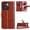 Brown, variant on Wallet Case for vivo V70 5G with Card Holder, PU Leather Flip Phone Case with Kickstand Magnetic Closure Wrist Strap Brown