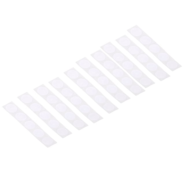 50-Pack High Performance NFC RFID Stickers - 13.56MHz 504 Bytes Rewritable with UID Chip (25mm Diameter) for Security, Access Control & Contact Sharing - Waterproof & Durable Keychain Tags