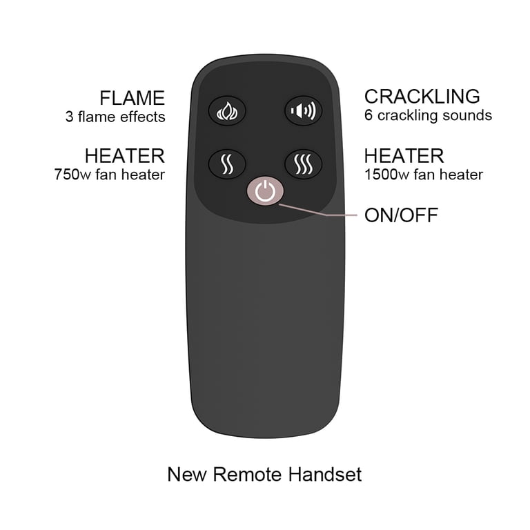PuraFlame EF43D Indoor Electric Fireplace Insert, Log Fire Heater