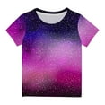 thumbnail image 2 of Gradient Print Kids T-Shirt | Soft Crew Neck Short Sleeve Summer Top for Boys & Girls 3-14 Years Cheap Stuff Under 1 Dollar, 2 of 4