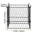 thumbnail image 3 of VEVOR 4 pack Plant Protector from Animals, 13.4'' x 13.4'' Chicken Wire Plant Protector, Plant Cages for Outdoor Plants, Flowers & Vegetables, Keeps Bunny Chicken Squirrels Out, 16pcs Metal Mesh, 3 of 9