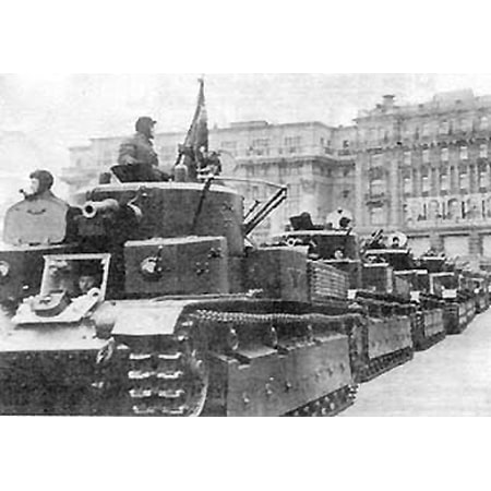 LAMINATED POSTER Russian tank T-28, before WW2 Poster Print 24 x