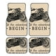 thumbnail image 1 of Balery Let The Adventure Begin Juego de 4 Alfombrillas para Auto, Revestimientos de Caucho Resistente, Diseño Antideslizante, 1 of 7