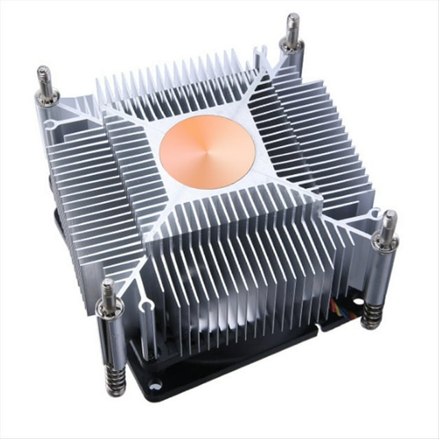 Copper Core Radiator Processor PC Cooler X79 X99 Cpu Fan 4Pin PWM Cooler Air-Cooling Installation LGA2011 2066 E5,1 x Radiator Processor,Black