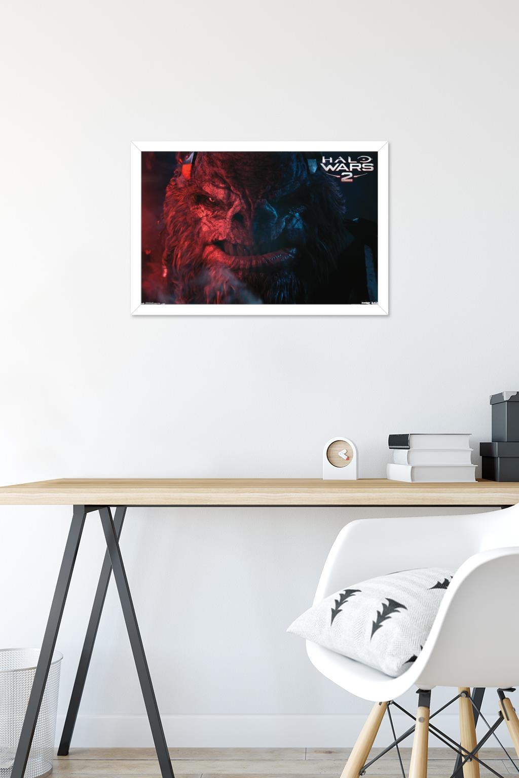 Halo: Halo Wars 2 - Villain Wall Poster, 14.725" x 22.375", Framed