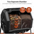 thumbnail image 2 of Gobelet de Compost DIAMONDFORGE 43 Gal à Double Compartiment pour l'Extérieur, 2 of 8