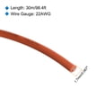 thumbnail image 2 of Uxcell 22AWG Stranded Wire Hookup 30M/100ft Orange, Electrical Wire UL1007 Spool, 2 of 6
