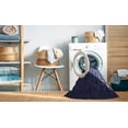 thumbnail image 2 of Ahgly Company Machine Washable Indoor Round Transitional Periwinkle Purple Area Rugs, 8' Round, 2 of 7