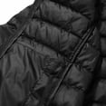 thumbnail image 5 of Spazoro Girls Hooded Puffer Jacket, Regular Fit Packable Full Zip Solid Color Long Sleeve Warm Winter Outerwear Coat for Kids Black Size 14-15, 5 of 6