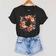 thumbnail image 5 of Women's T Shirts 4th of July Patriotic Shirts for Women American Flag Shirt Cute Graphic Tees Casual Summer T-Shirts Crew Neck Short Sleeve Tops New Black XL, 5 of 7
