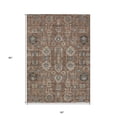 thumbnail image 3 of 5' X 8' Brown Gray And Charcoal Oriental Washable Indoor Outdoor Area Rug, 3 of 5