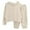 Beige, variant on UAMVSH Boys Girls Sweatsuit 2 Piece Sets Fleece Full Zip Hoodie Sweatshirt and Sweatpants Solid Jogger Pants Set