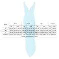 thumbnail image 3 of Women's Sexy Neon Asymmetrical Spaghetti Strap Dress Deep V-Neck Sleeveless Bodycon Midi Club Dress, 3 of 7