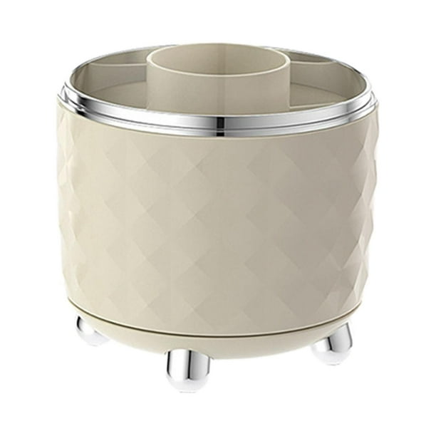 Organizador de brochas de maquillaje, vaso para brochas de maquillaje, organizador de brochas de maquillaje giratorio de 360 degree Sin tapa