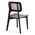 thumbnail image 4 of Manhattan Comfort Versailles 16.5" Wood Dining Chair in Black (Set of 2), 4 of 5