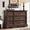 Brown, variant on ZBOM 6 Drawer Dresser, Farmhouse Style Chest of Drawers with Charging Station, Modern Storage Dresser Organizer TV Cabinet for Bedroom, Living Room, Hallway,Brown