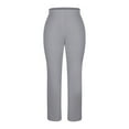 thumbnail image 6 of Oksale Long Yoga Pants for Women Tall Straight Leg Trousers with Pockets Elastic Waisted Wide Leg Joggers Stretchy Solid Color Pants 2026 Gray S, 6 of 9