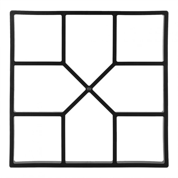 Do It Yourself Path Floor Mould Concrete Moulds Pp Resin Black Paving Pavement Concrete Mould Stepping Stone  Garden Lawn Path Paver Walk