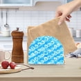 thumbnail image 6 of Napkin Holder Sky Blue Swirl Thick U Shape Acrylic Non Slip Space Saving for Kitchen, 6 of 9