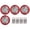 Silver Red, variant on YAHHU 4Pcs 1.9in / 4.82cm Aluminium Beadlock Wheel Rims Hubs Upgrades for SCX10 1/10 RC Crawler Car Modification Parts, Heavy Duty Replacements (Black Red)[cite: 1]