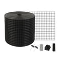 thumbnail image 1 of 6 inch x 100ft Solar Panel Bird Guard, Critter Guard Roll Kit with 60pcs Stainless Steel Fasteners, Solar Panel Guard with Rust-proof PVC Coating, 1/2 inch Wire Roll Mesh, 1 of 7