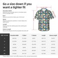 thumbnail image 3 of KLL Men's Hawaiian Shirt Short Sleeve Button Down Beach Shirts-Eggs Toast Bacon And Arugula, 3 of 5
