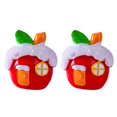 thumbnail image 2 of YAOMOBB Long-lasting Christmas Ornament Add Holiday Cheer with 2Pcs Christmas Bear Ornament Mini Cartoon Santa Claus Snowman Tree Gift Box Solid Resin Desktop Decorations, 2 of 7