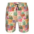 thumbnail image 4 of Kdxio High Detail Succulent Pattern Mens Casual Shorts - Drawstring Summer Beach Sports Shorts for Men, 4 of 9