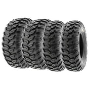 SunF All Terrain ATV UTV Quad Tires 26x9R12 & 26x11R12 6 PR A043 (Complete Full Set of 4)