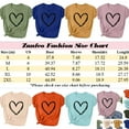 thumbnail image 2 of ZunFeo Summer Tops for Women Trendy Casual Graphic T Shirts Loose Short Sleeve Basic Tops Blue S, 2 of 3