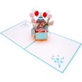 thumbnail image 3 of iGifts and Cards Happy 70th Blue Birthday Party Box 3D Pop up Greeting Card – Seventy, Awesome, Fun, 3 of 6