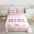 thumbnail image 2 of Manfei Cute Kawaii Girl Bedding Comforter Set, Cartoon Stars Bow-tie Twin Comforter Sets, Fairy Tale Princess Reversible Bedding Set, Lightweight Room Decor, 2 Pieces, 2 of 8