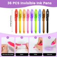 thumbnail image 2 of Bolígrafos de tinta invisible GUKAZH con luz UV para niños, 36 unidades, 2 of 6