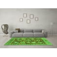thumbnail image 3 of Ahgly Company Indoor Rectangle Abstract Green Modern Area Rugs, 2' x 3', 3 of 4