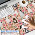thumbnail image 2 of Long Mouse Pads for Desk,Boston Terrier Dogs with Pioneer Flower Desk Mats on Top Of Desks, Desk Mouse Pad Extra Large with 3mm Non-Slip Base and Stitched Edge for Gaming,Office,Work,Home 47.3"x23.6", 2 of 6