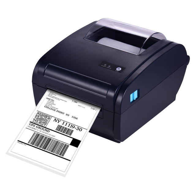 Tignapoo High-Speed 105mm Thermal Label Printer - Versatile USB & Bluetooth Connectivity, Ideal for Shipping & Retail, 160mm/s Printing Speed, Compatible with Multiple Platforms, Black Color