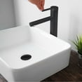 thumbnail image 1 of Stylish Single-Handle Matte Black Vessel Bathroom Faucet Height 11⅝" B-123N, 1 of 12