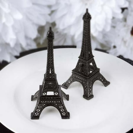 Black Belt Birthday Centerpiece - Efavormart EIFFEL Tower Banquet Centerpiece Decoration, Black, 6in