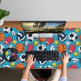 thumbnail image 4 of Long Mouse Pads for Desk,Baseball Football Pattern Desk Mats on Top Of Desks, Desk Mouse Pad Extra Large with 3mm Non-Slip Base and Stitched Edge for Gaming,Office,Work,Home 47.3"x23.6", 4 of 6