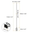 thumbnail image 2 of Uxcell 10 Pcs Aiguilles Distributrices en Acier Inoxydable 17G, Tube à Colle 4 Pouces Pointe Émoussée, 2 of 7