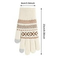 thumbnail image 4 of GPOECD Winter Gloves Couple Knitted Thermal Soft Touchscreen Texting Warm Cold Weather Mittens for Men and Women, 4 of 5
